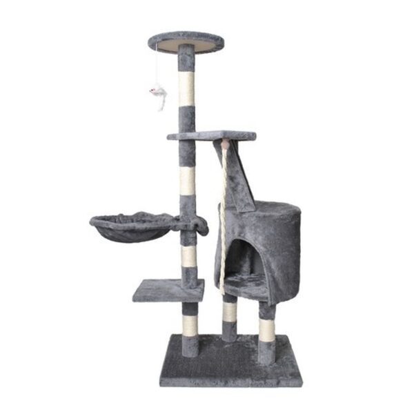 drzewko dla kota 118cm szare 3
