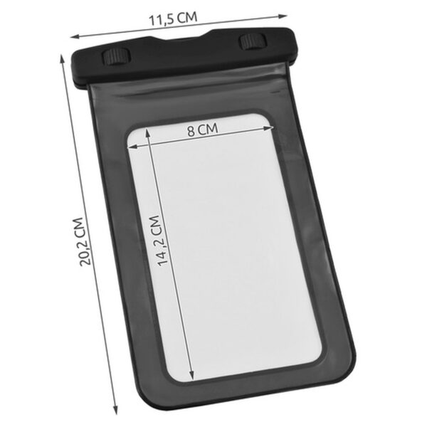 etui wodoodporne na telefon czarne 23414 6