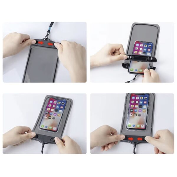 etui wodoodporne na telefon czarne 23414 8