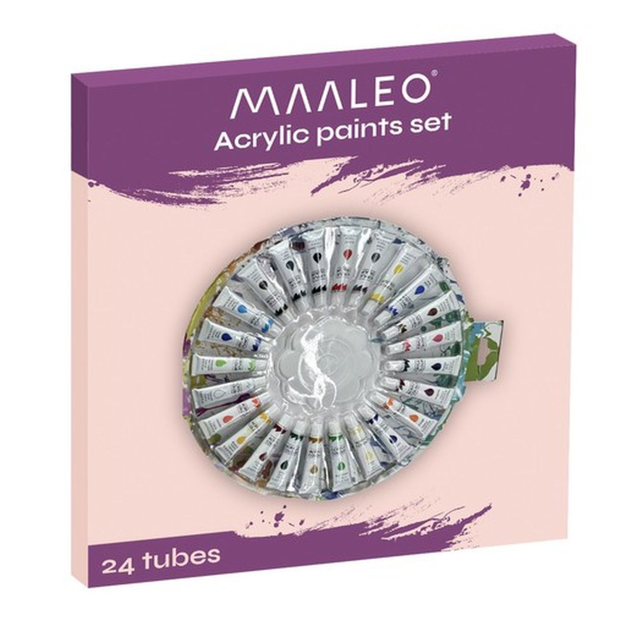 Farby Akrylowe 12ml – Zestaw 24 Szt. Maaleo 24725 - Doskonałe dla Każdego Artysty-2 Farby Akrylowe 12ml – Zestaw 24 Szt. Maaleo 24725 - Doskonałe dla Każdego Artysty-2