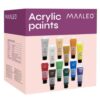 farby akrylowe 12szt 100ml maaleo 20424 12