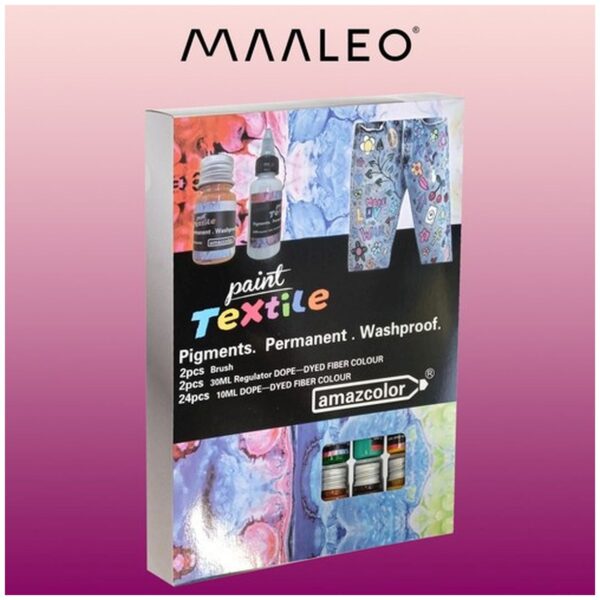 farby do tkanin 24szt 180ml maaleo 22948 3