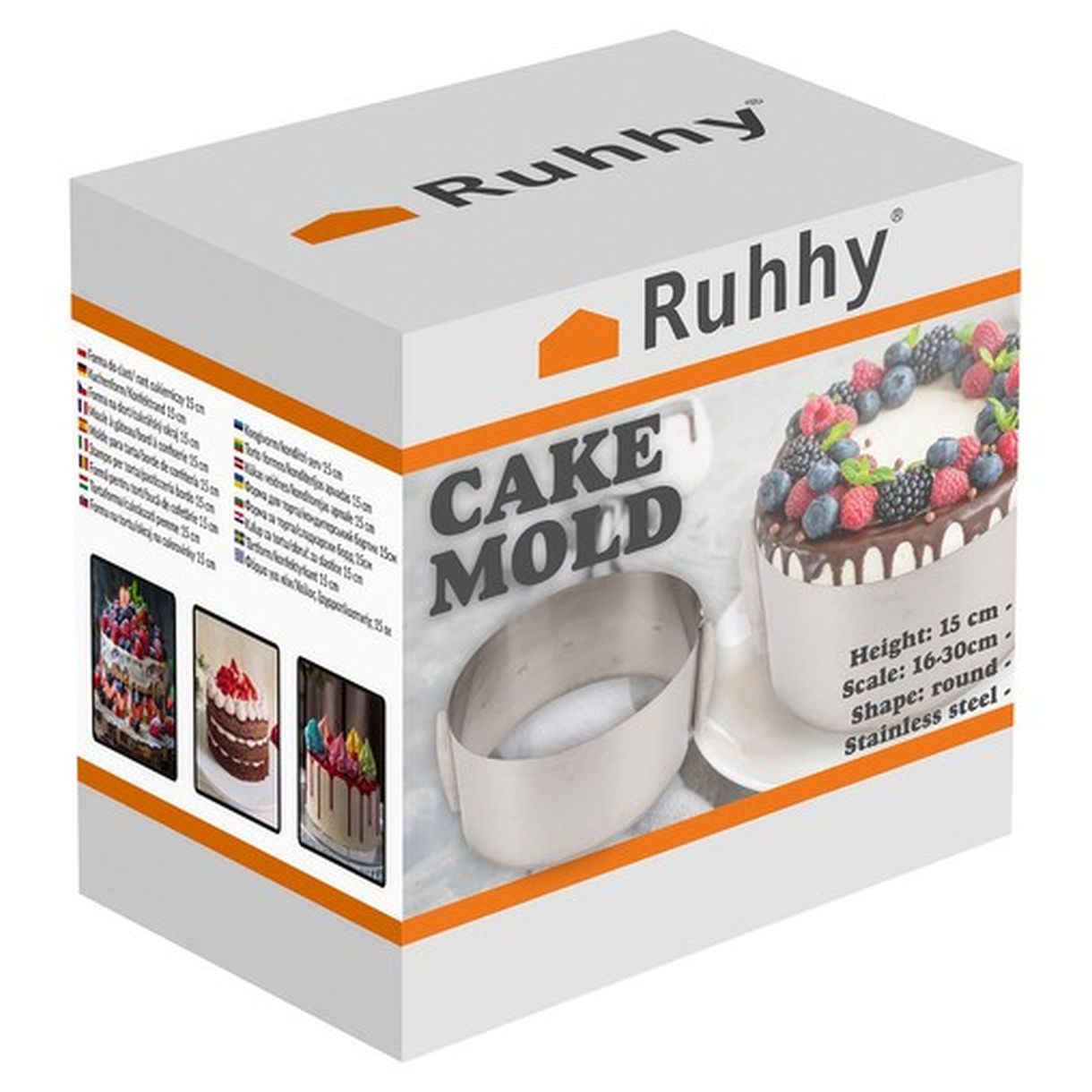 Forma do ciast/Rant Cukierniczy 20cm Ruhhy 24619 - Idealny do Tortów i Deserów-1 Forma do ciast/Rant Cukierniczy 20cm Ruhhy 24619 - Idealny do Tortów i Deserów-1