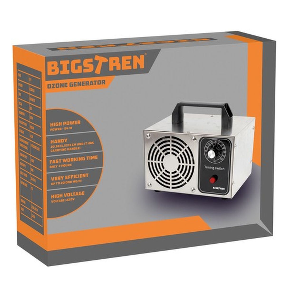 Generator Ozonu Bigstren 21208 - Efektywna Dezynfekcja dla Twojego Domu-1 Generator Ozonu Bigstren 21208 - Efektywna Dezynfekcja dla Twojego Domu-1