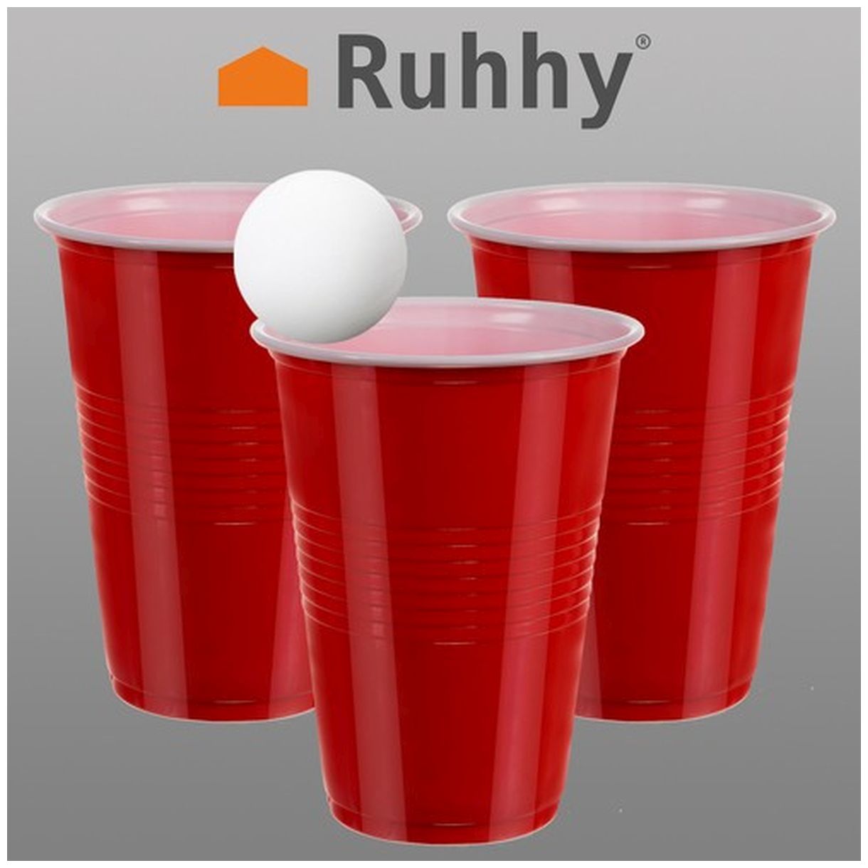Gra Beer Pong - Zestaw 50 Kubków Ruhhy 21232 - Idealna na Imprezy-1 Gra Beer Pong - Zestaw 50 Kubków Ruhhy 21232 - Idealna na Imprezy-1