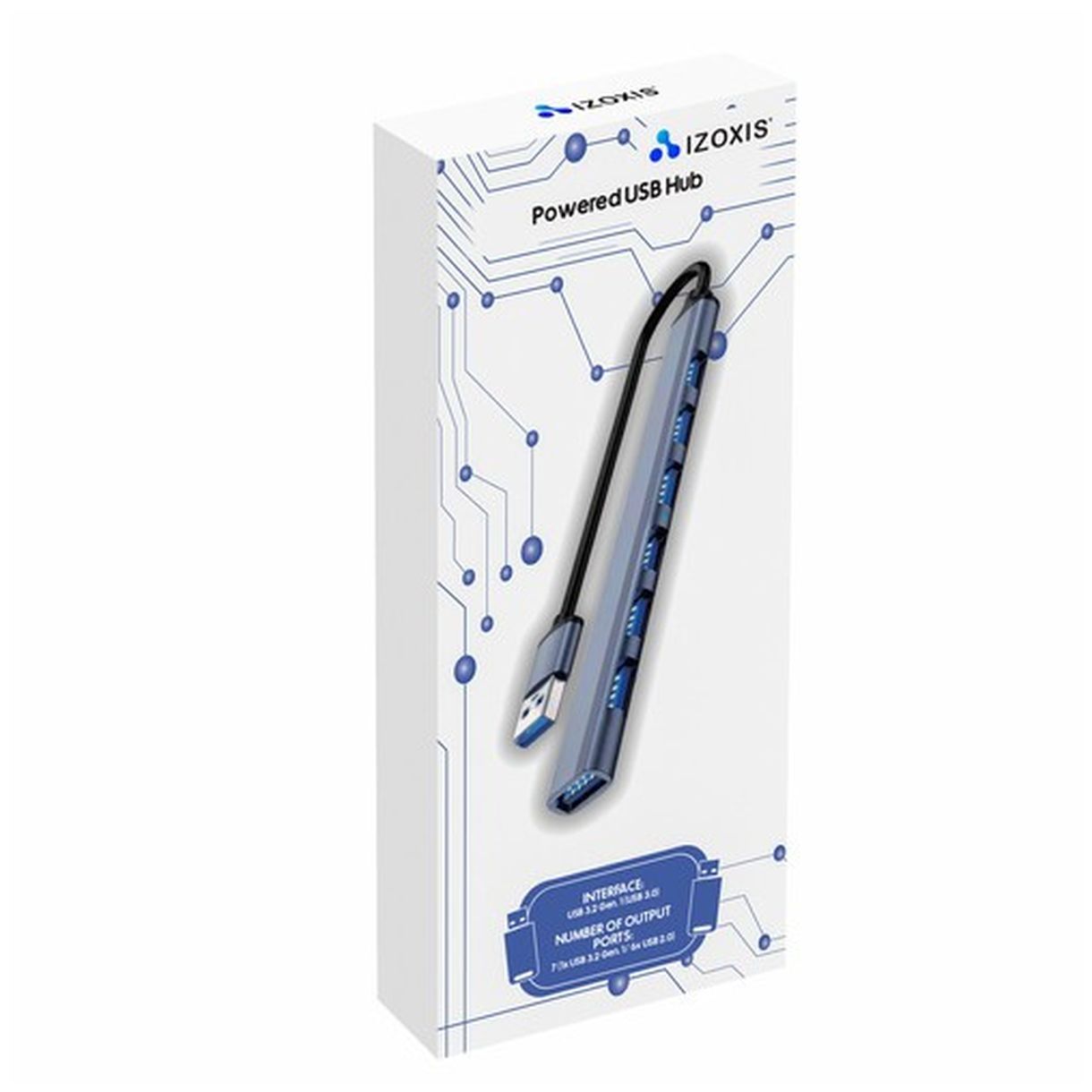 HUB USB Izoxis 24374 - Rozdzielacz z 7 Portami dla Twojej Wygody-1 HUB USB Izoxis 24374 - Rozdzielacz z 7 Portami dla Twojej Wygody-1