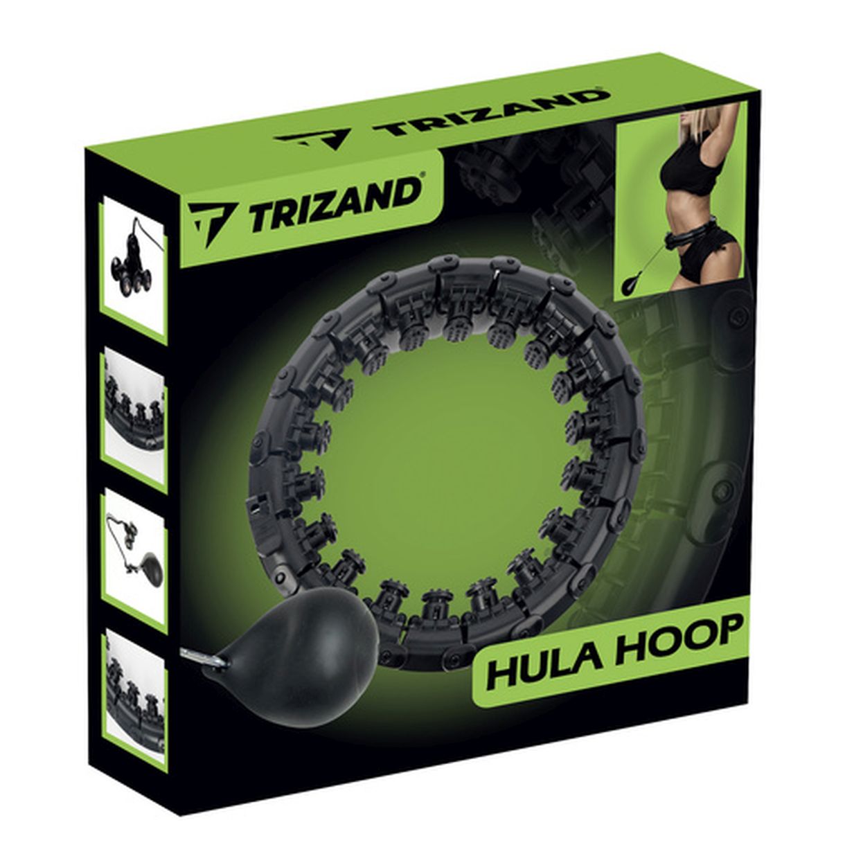 Hula Hop z Masażerem i Obciążnikiem Trizand 25208 - Skuteczna Droga do Smukłej Sylwetki-1
