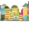 klocki drewniane miasto 100szt kruzzel 19159 16