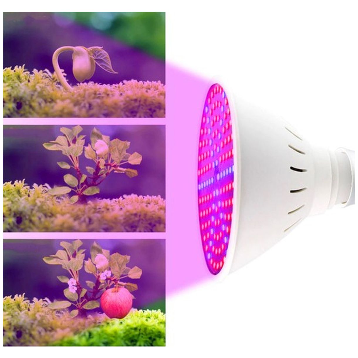 Lampa 200 LED do Wzrostu Uprawy Roślin - Idealne Oświetlenie dla Twoich Roślin-2