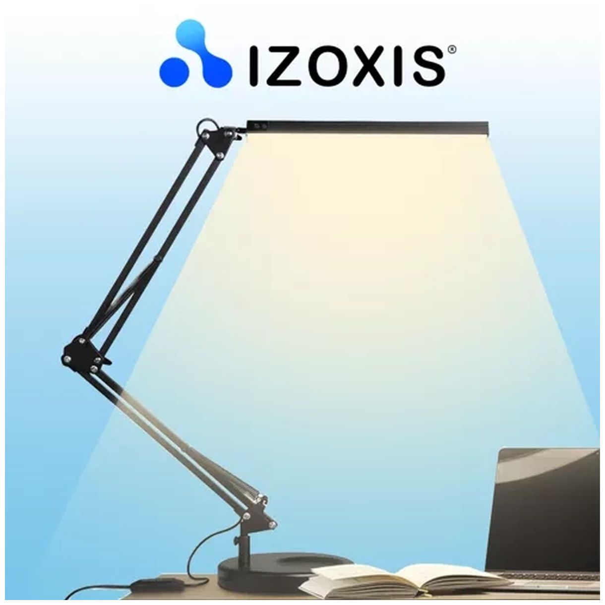 Lampka Biurkowa 2w1 Izoxis 23503 - Idealne Oświetlenie do Pracy i Nauki-2 Lampka Biurkowa 2w1 Izoxis 23503 - Idealne Oświetlenie do Pracy i Nauki-2