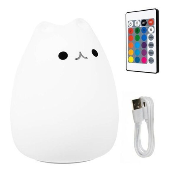 lampka nocna led kotek 2