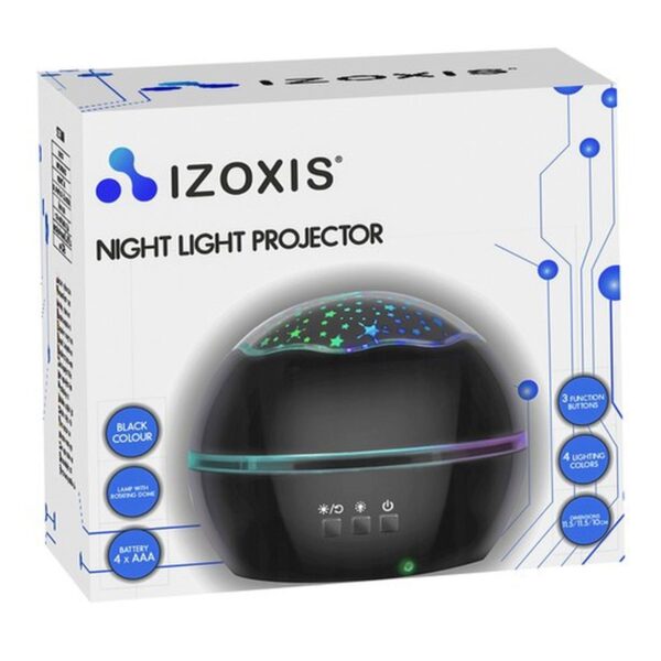 lampka nocna z projektorem czarna lp16857 2