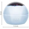 lampka nocna z projektorem niebieska lp16858 3