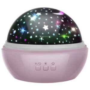 lampka nocna z projektorem rozowa lp16859 1
