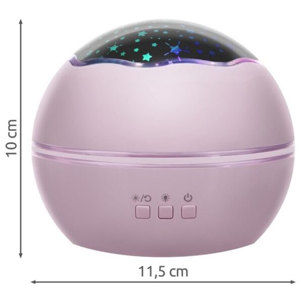lampka nocna z projektorem rozowa lp16859 12