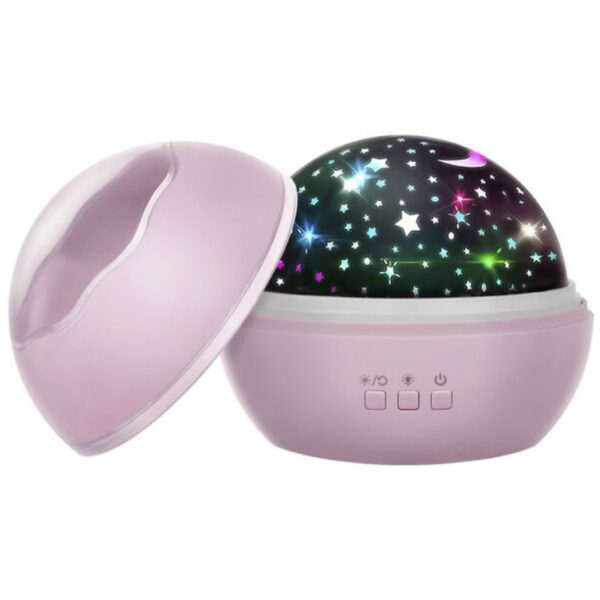 lampka nocna z projektorem rozowa lp16859 8