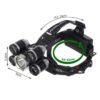 latarka czolowa 5 x led t6 cree 3