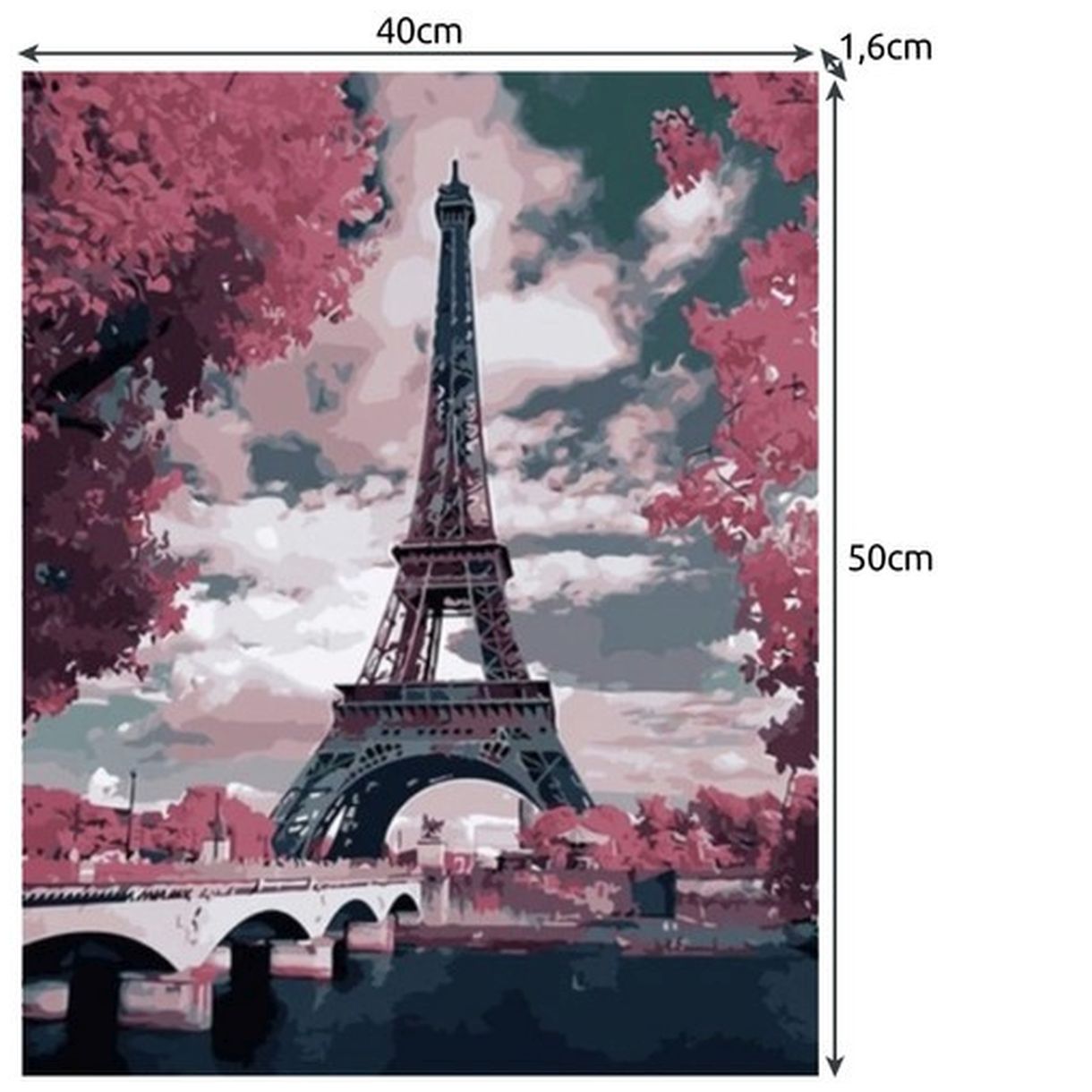 Malowanie po Numerach 40x50cm - Wieża Maaleo 22784 - Idealne dla Każdego-2 Malowanie po Numerach 40x50cm - Wieża Maaleo 22784 - Idealne dla Każdego-2