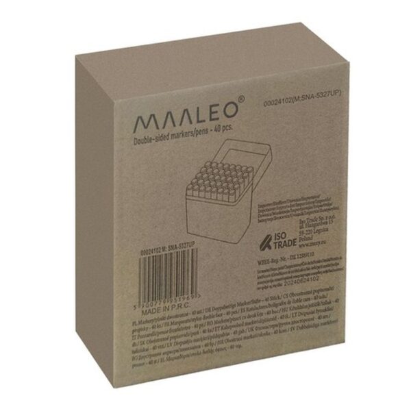 markerypisaki dwustronne 40 szt maaleo 24102 12