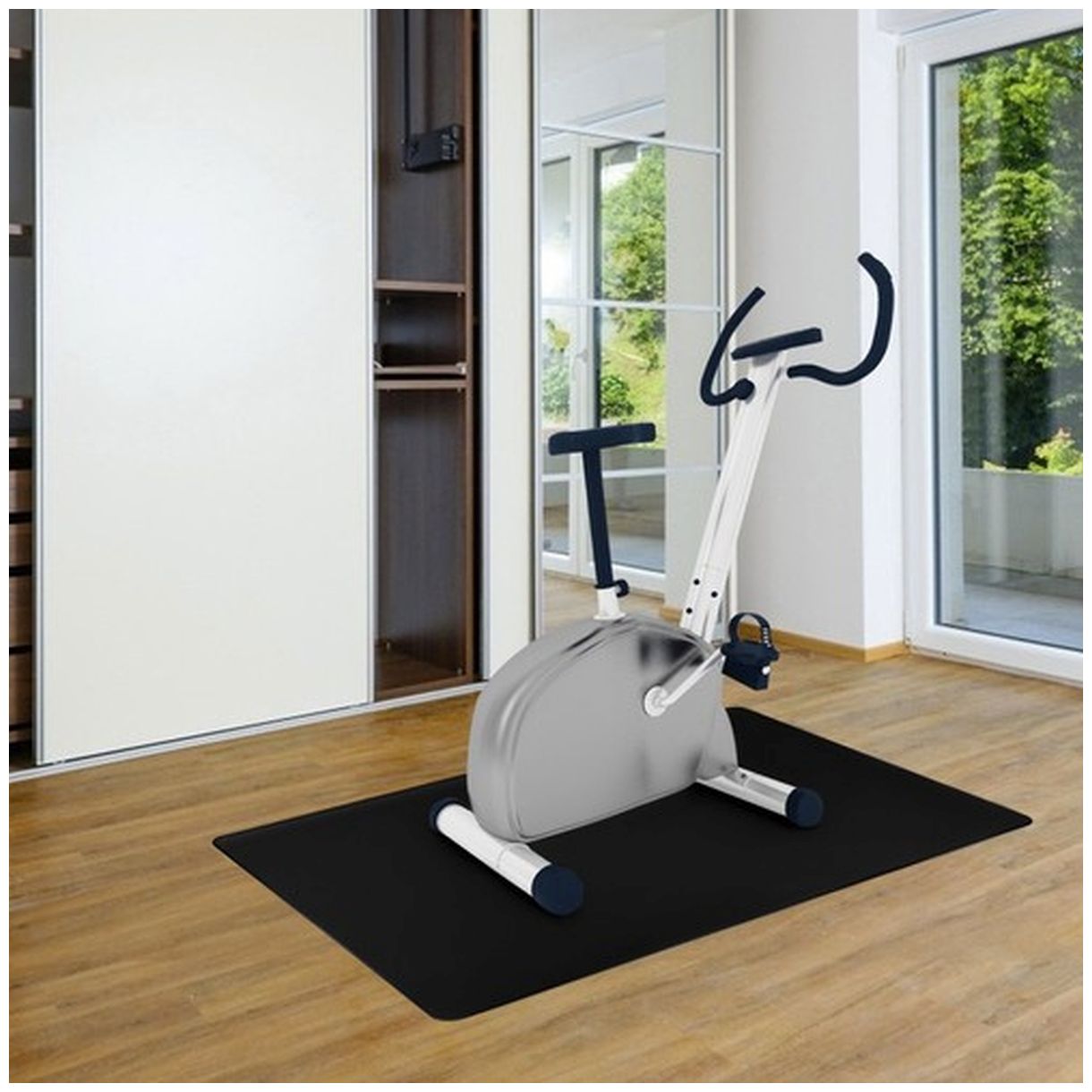 Mata Ochronna pod Krzesło 100x140cm RUHHY – Czarne Ochrona Twojej Podłogi-2 Mata Ochronna pod Krzesło 100x140cm RUHHY – Czarne Ochrona Twojej Podłogi-2