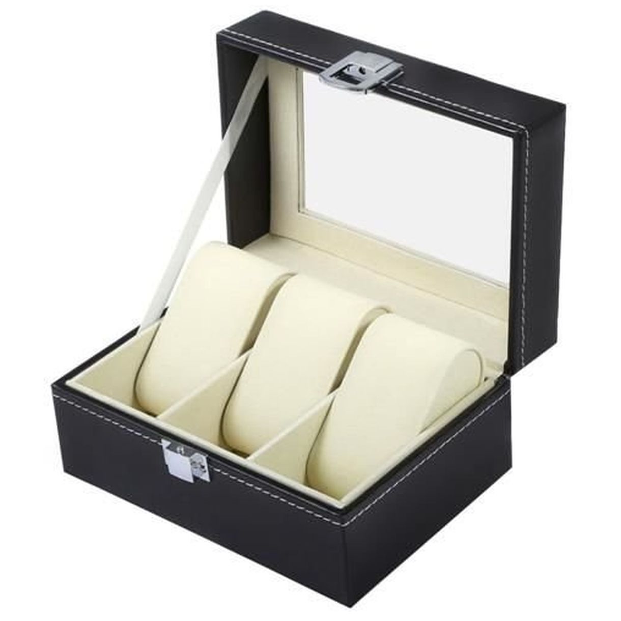 Organizer na Zegarki 3 Przegódki - Elegancki i Funkcjonalny-3 Organizer na Zegarki 3 Przegódki - Elegancki i Funkcjonalny-3
