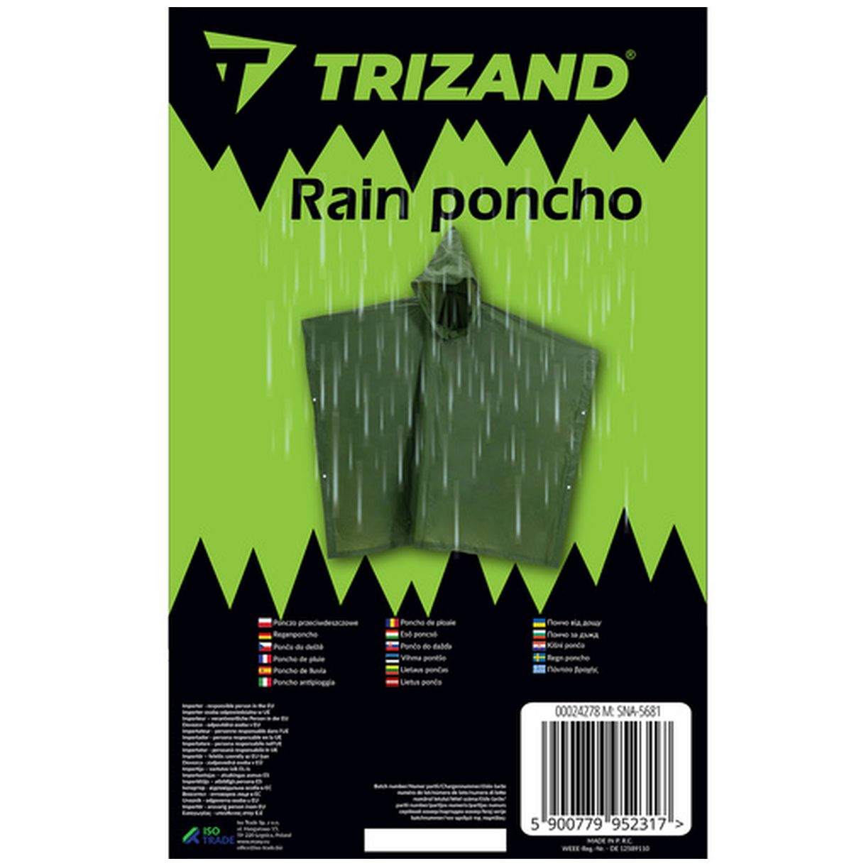 Ponczo Przeciwdeszczowe Trizand 24278 - Niezbędny Element na Każdą Pogodę-2 Ponczo Przeciwdeszczowe Trizand 24278 - Niezbędny Element na Każdą Pogodę-2
