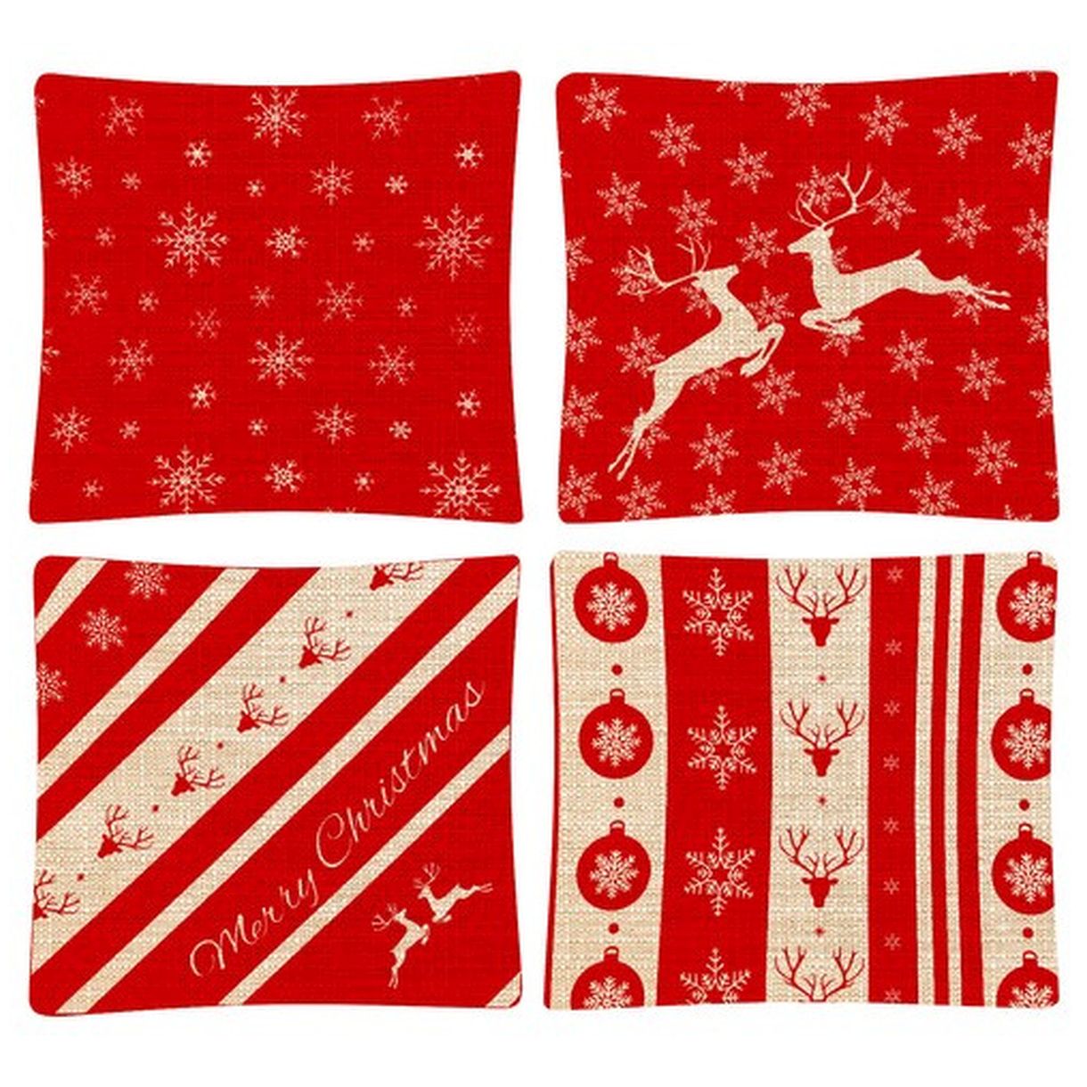 Poszewka dekoracyjna 45x45cm – zestaw 4 szt. Ruhhy-3 Poszewka dekoracyjna 45x45cm – zestaw 4 szt. Ruhhy-3