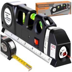 poziomica laserowa z miarka 250cm bigstren 21747 1
