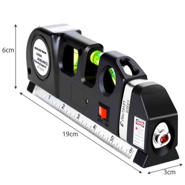 poziomica laserowa z miarka 250cm bigstren 21747 12