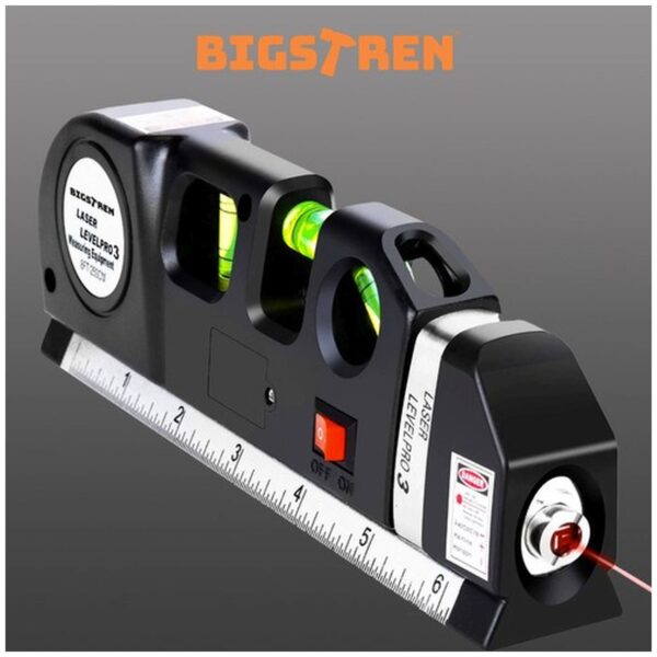 poziomica laserowa z miarka 250cm bigstren 21747 2