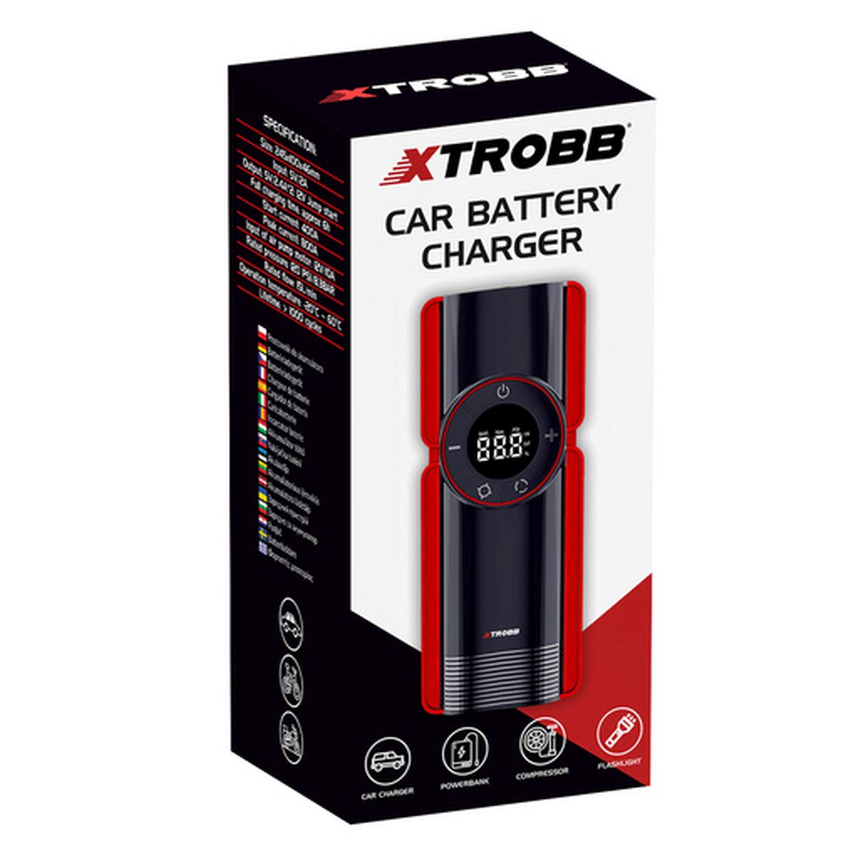 Prostownik do akumulatora Xtrobb 24612 - Niezawodny Rozrusznik i Power Bank w Jednym-1 Prostownik do akumulatora Xtrobb 24612 - Niezawodny Rozrusznik i Power Bank w Jednym-1