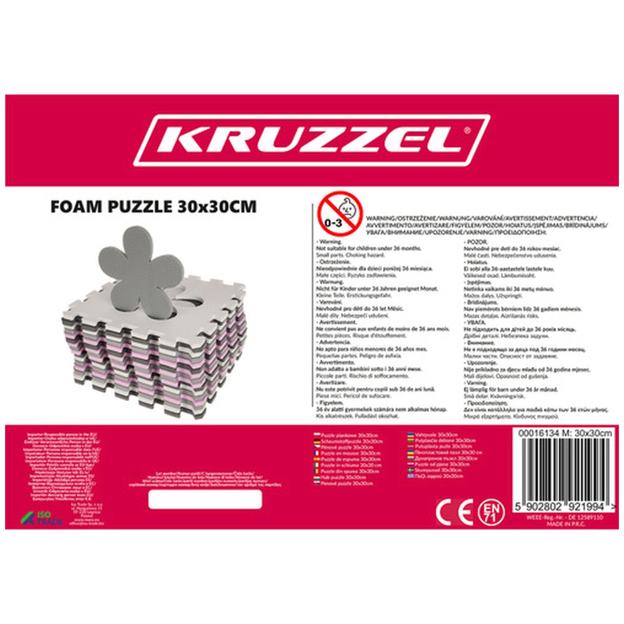 Puzzle Piankowe 30x30cm 16el. P16134 - Edukacyjna Zabawa dla Twojego Dziecka-1 Puzzle Piankowe 30x30cm 16el. P16134 - Edukacyjna Zabawa dla Twojego Dziecka-1