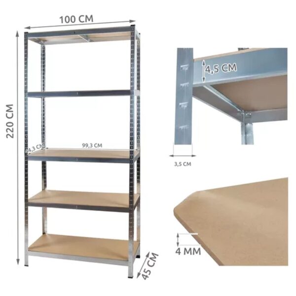 regal magazynowy 220x100x45 malatec 23766 10