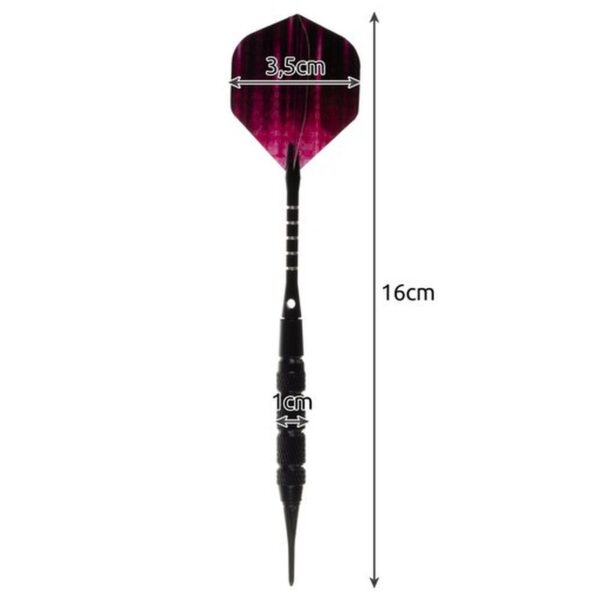 rzutki dart zestaw 12szt akcesoria trizand 21629 12