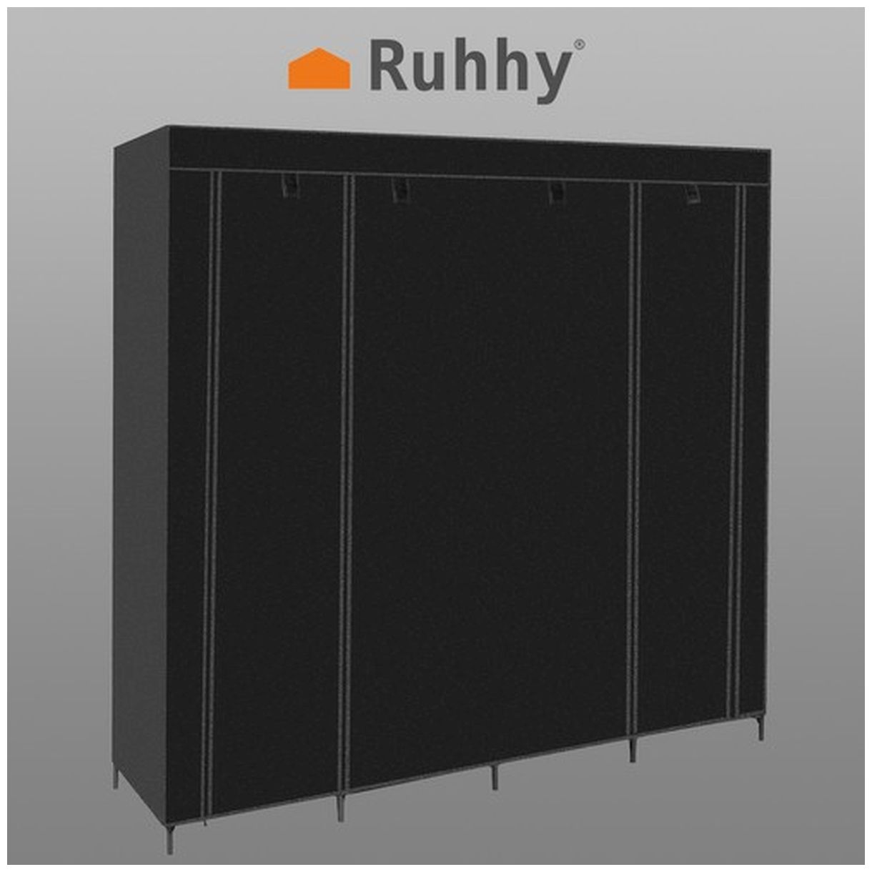 Szafa Materiałowa Składana 170x170cm Ruhhy 23740 - Idealne Rozwiązanie do Przechowywania-3 Szafa Materiałowa Składana 170x170cm Ruhhy 23740 - Idealne Rozwiązanie do Przechowywania-3