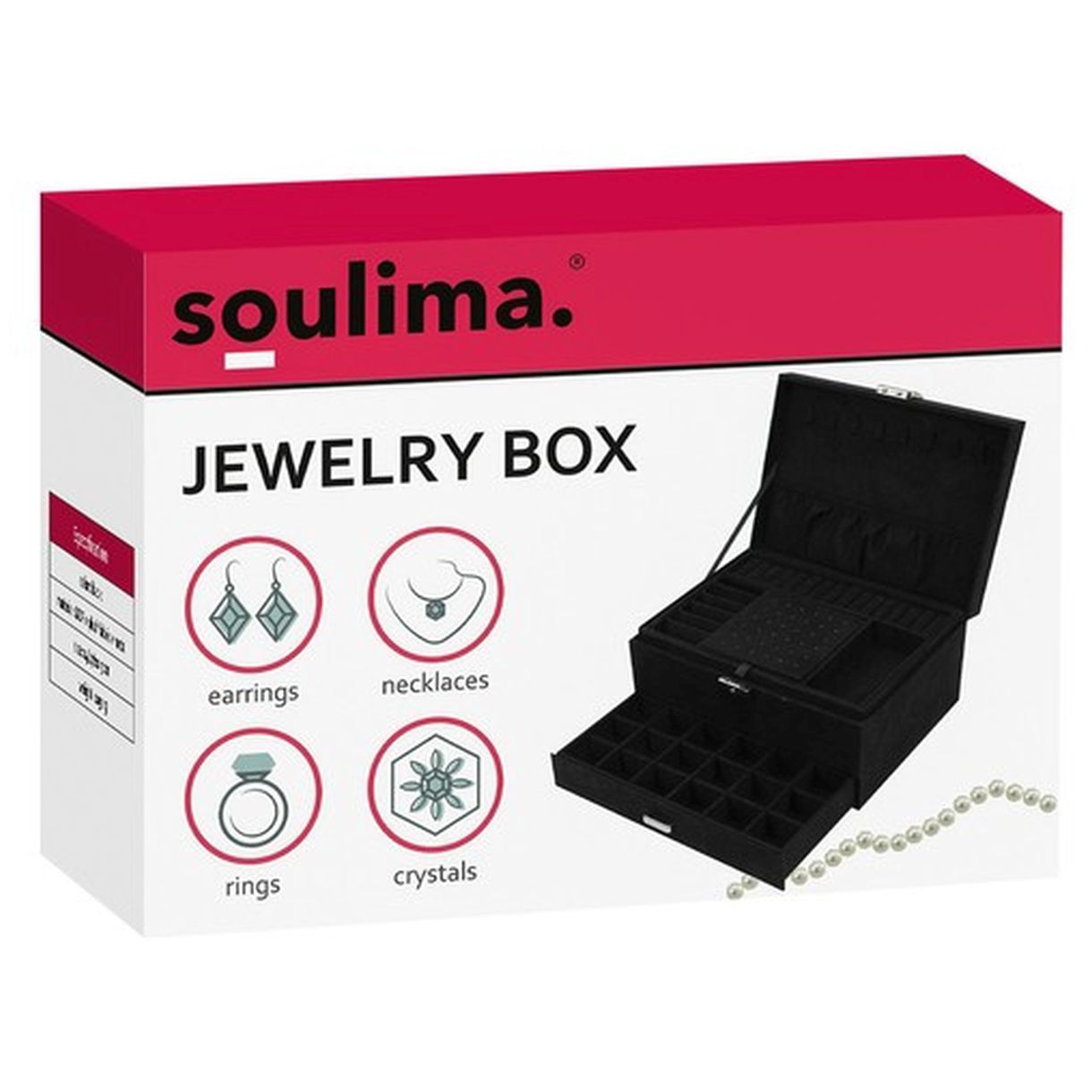Szkatułka/Kuferek na Biżuterię Soulima 22262 - Elegancja i Funkcjonalność dla Twoich Błyskotek-2 Szkatułka/Kuferek na Biżuterię Soulima 22262 - Elegancja i Funkcjonalność dla Twoich Błyskotek-2