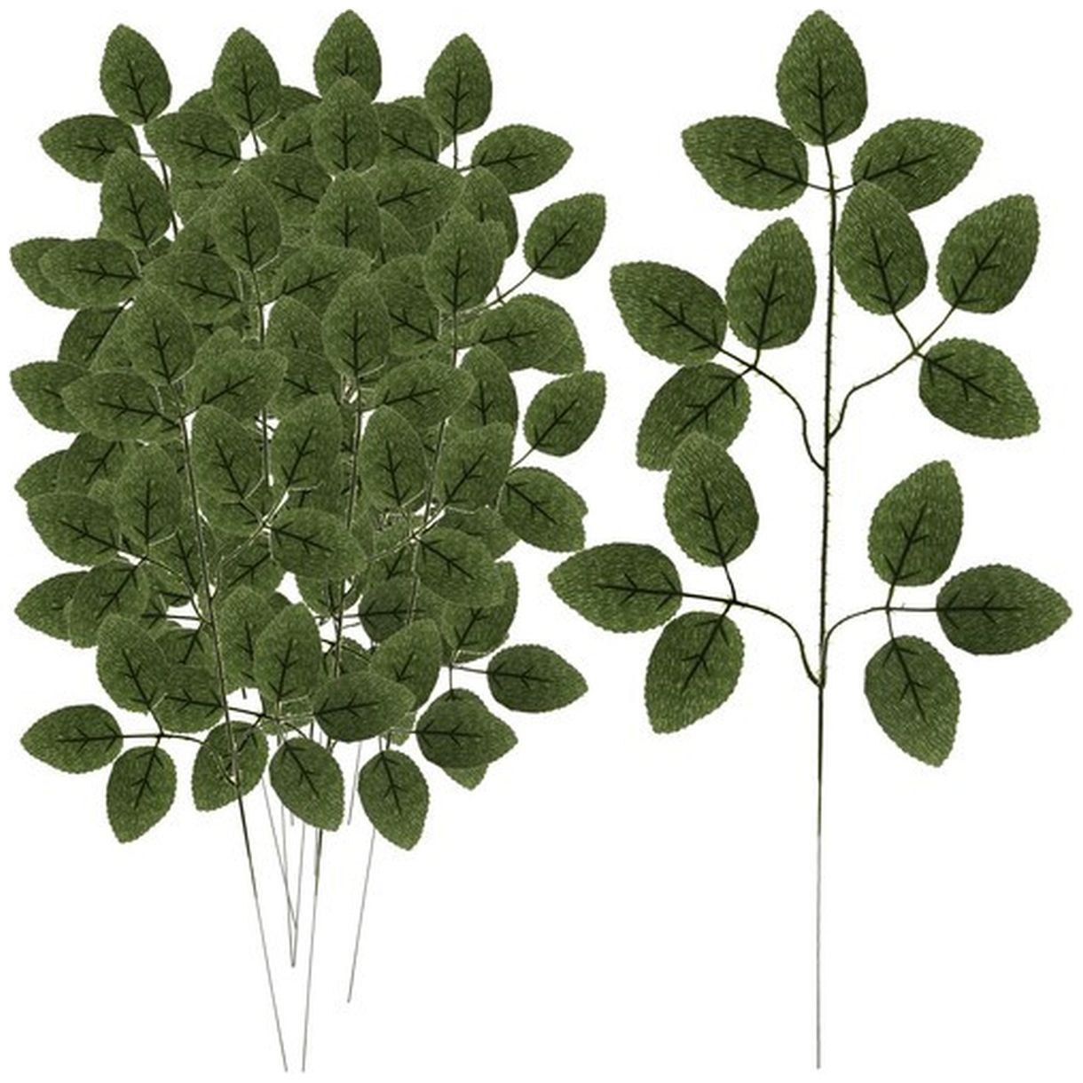 Sztuczne Liście 47cm - Zestaw 12szt. Gardlov 22557 - Idealna Dekoracja do Twojego Wnętrza-1 Sztuczne Liście 47cm - Zestaw 12szt. Gardlov 22557 - Idealna Dekoracja do Twojego Wnętrza-1