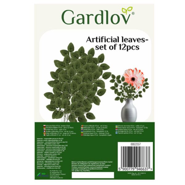 sztuczne liscie 47cm zestaw 12szt gardlov 22557 11