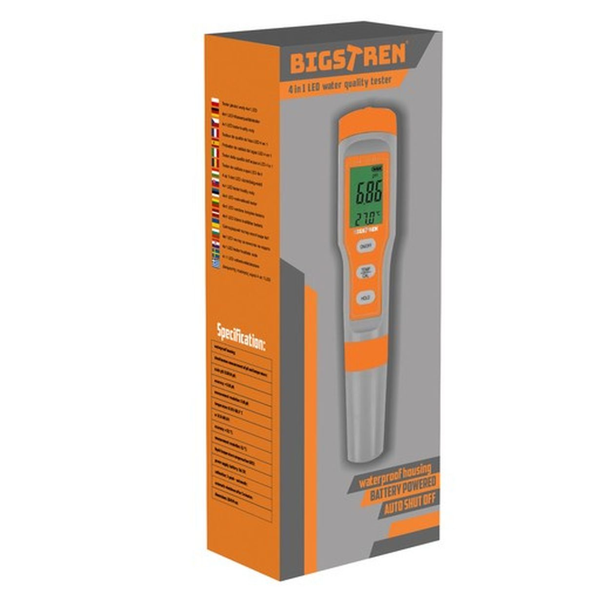 Tester Jakości Wody 4w1 LED Bigstren 23534 - Twój Niezawodny Monitor Wody-2 Tester Jakości Wody 4w1 LED Bigstren 23534 - Twój Niezawodny Monitor Wody-2