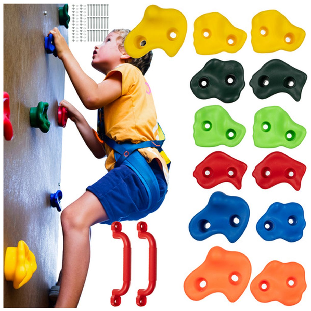 Uchwyty do Wspinaczki 15 Sztuk Kruzzel 25396 - Idealne dla Twojego Dziecka-2 Uchwyty do Wspinaczki 15 Sztuk Kruzzel 25396 - Idealne dla Twojego Dziecka-2