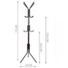 wieszak stojacy 170cm czarny ruhhy 23815 3
