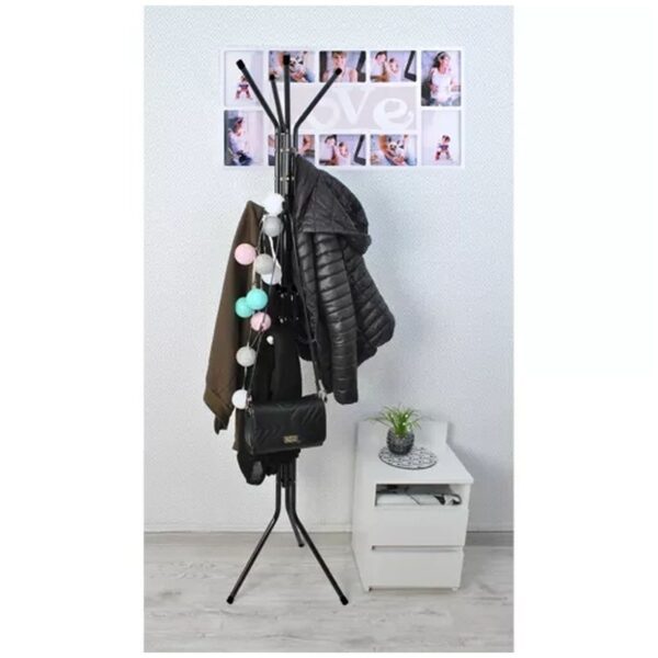 wieszak stojacy 170cm czarny ruhhy 23815 8