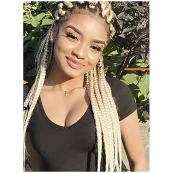 wlosy syntetyczne warkoczyki blond soulima 23556 4