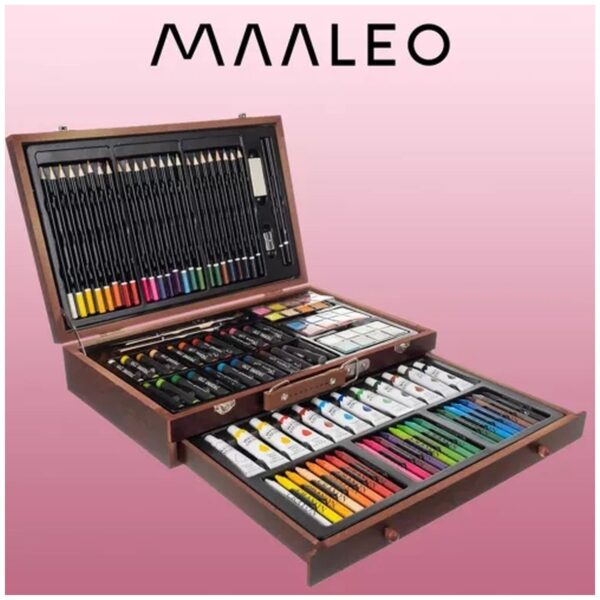 zestaw do malowania w walizce 129szt maaleo 21644 10