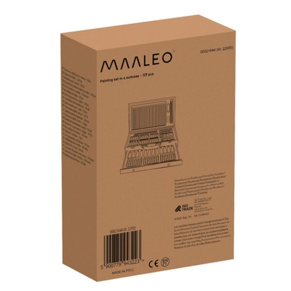 zestaw do malowania w walizce 129szt maaleo 21644 13
