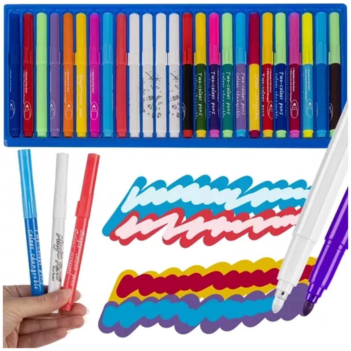 Zestaw Markerów – 25 szt. Maaleo 23201 - Magiczna Zabawa dla Dzieci-3 Zestaw Markerów – 25 szt. Maaleo 23201 - Magiczna Zabawa dla Dzieci-3